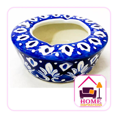 Hand Made & Hand Painted Traditional Multani Ceramic Blue Pottery 
ASH TRAY